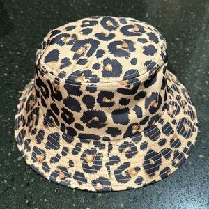 Loeffler Randall Animal Print Bucket Hat